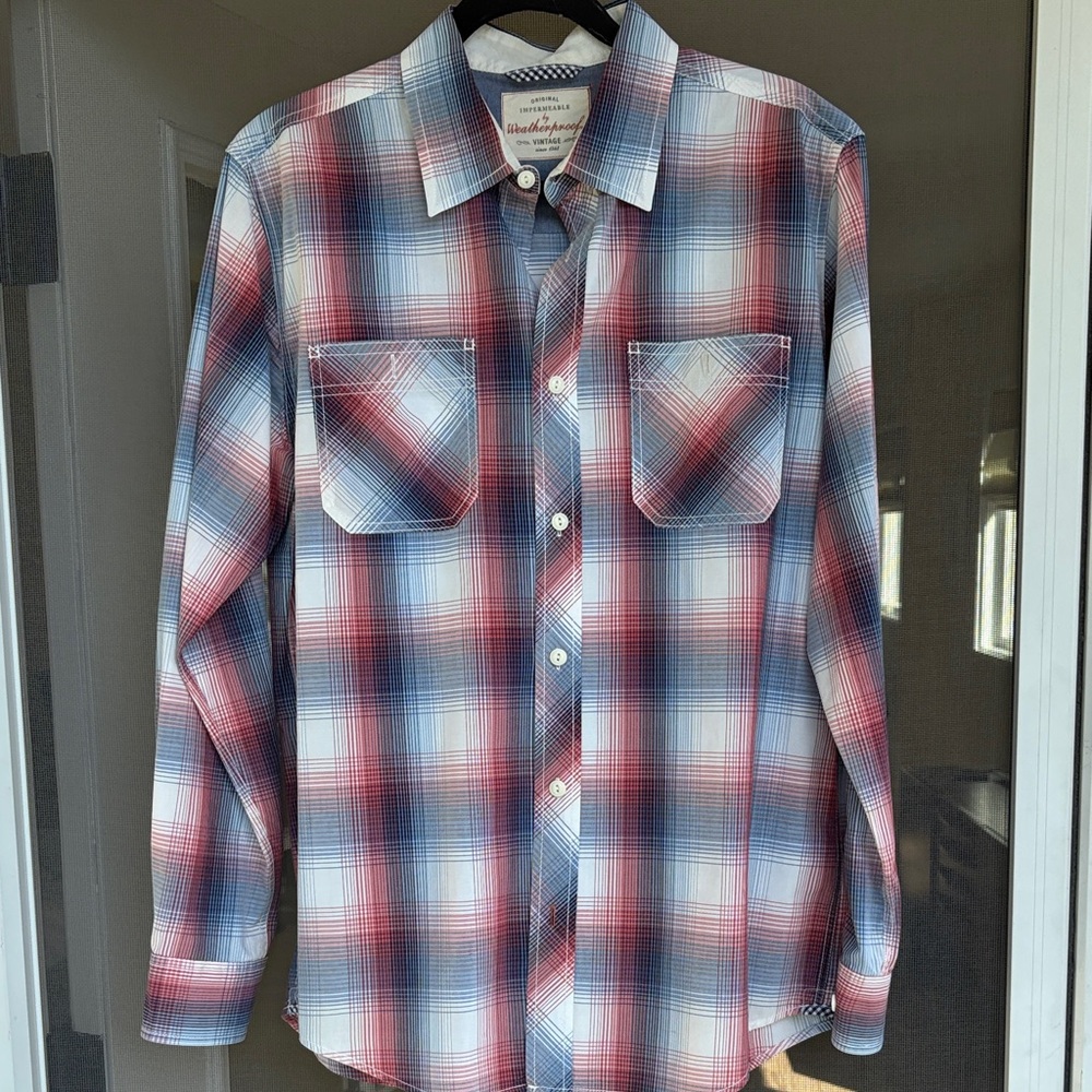 Pendleton Men's Casual Plaid Shirt - Red, Blue, White